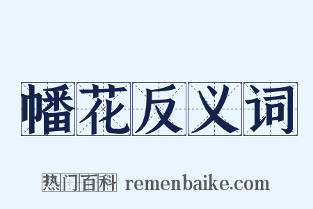 幡花反义词是什么意思的图片